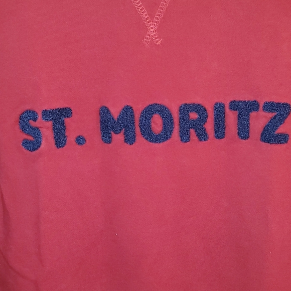 Frank and Oak Red St. Moritz Sweatshirt - Picture 4 of 7
